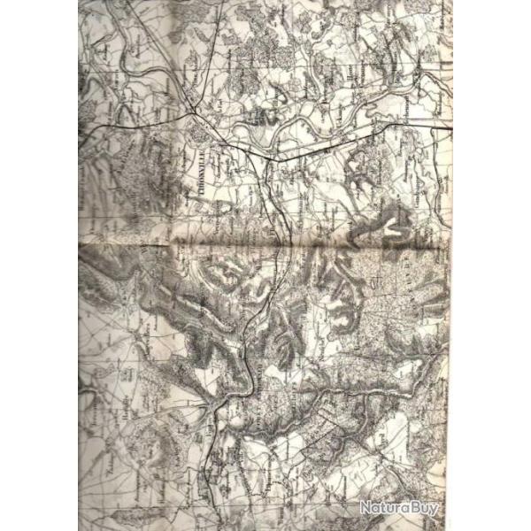 Carte d'�tat-major , tirage de mai 1884 , metz e. 36