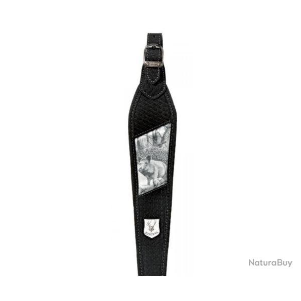 Bretelle RISERVA style carbone s�rigraphie sanglier