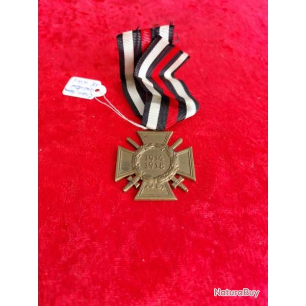 Croix d'honneur du combattant allemand WW1 N&H