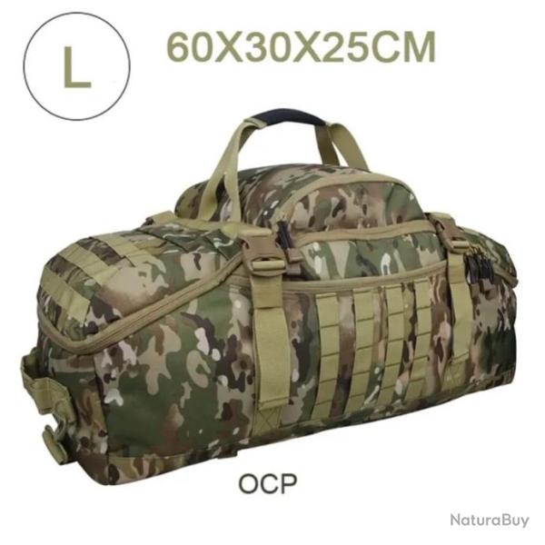 Sac � Dos Tactique 60L MOLLE pour Camping, Randonn�e, Voyage Grande Capacit� Camouflage
