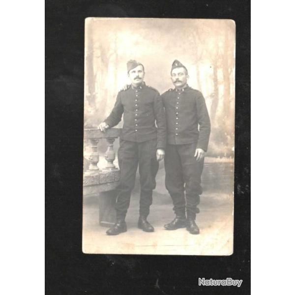 soldats en uniforme ,photo en pied  , en calot , bonnet de police
