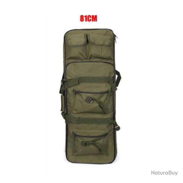 Sac � Dos pour Chasse avec �tui Souple pour Fusil Housse Tactique Carabine Airsoft 81 cm Vert