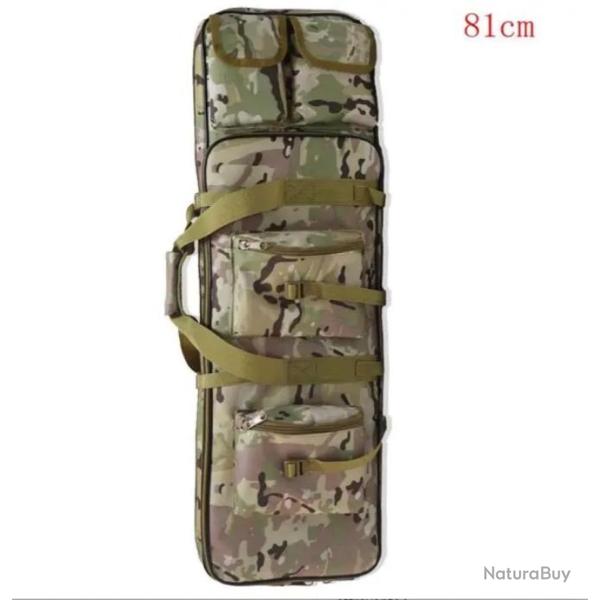 Sac � Dos pour Chasse avec �tui Souple pour Fusil Housse Tactique Carabine Airsoft 81 cm Camouflage