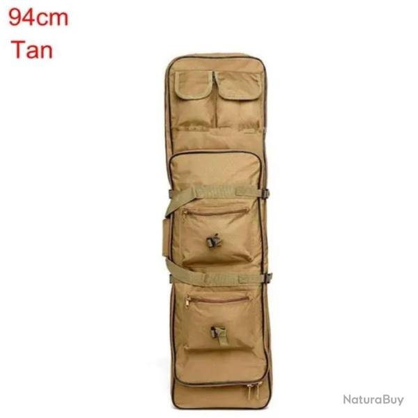 Sac � Dos pour Chasse avec �tui Souple pour Fusil Housse Tactique Carabine Airsoft 94 cm Tan