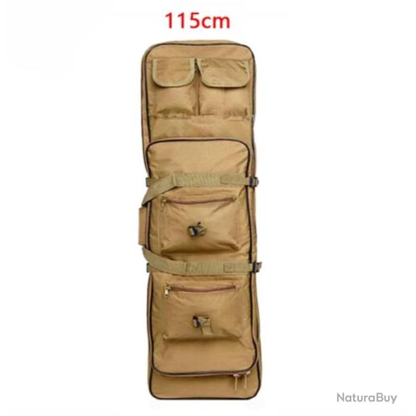 Sac � Dos pour Chasse avec �tui Souple pour Fusil Housse Tactique Carabine Airsoft 115 cm Tan