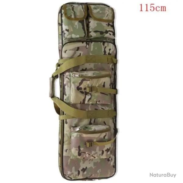 Sac � Dos pour Chasse avec �tui Souple pour Fusil Housse Tactique Carabine Airsoft 115 cm Camouflage