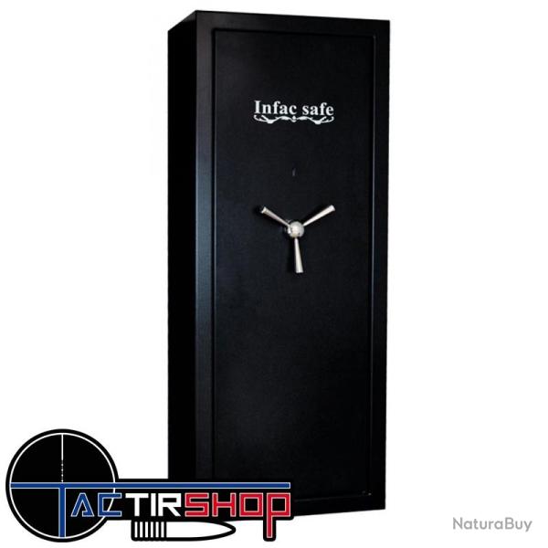 Armoire forte INFAC EXECUTIVE CLTT18 18 armes avec lunette - coffre int�rieur - �tag�res amovibles
