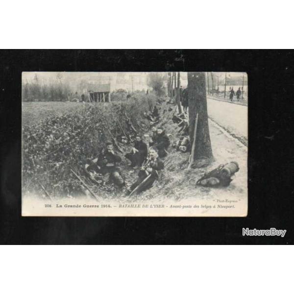 bataille de l'yser avant-poste des belges � nieuport la grande guerre 1914