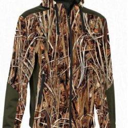 Blouson de chasse zipp&eacute; new Wolf Ghost Camo Wet Pro Hunt-3XL