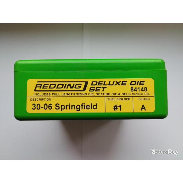 Jeu d'outils REDDING Deluxe 3 Die Set calibre 30-06 Springfield r�f�rence 84148