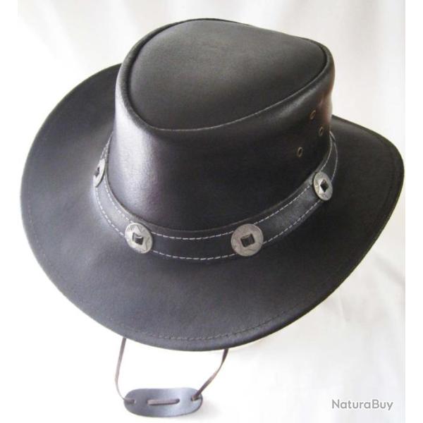CHAPEAU WESTERN CUIR - Ref.980