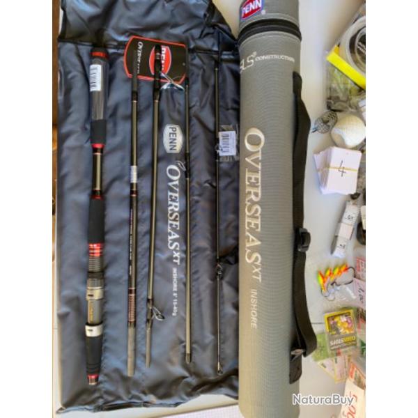 Canne Penn Overseas XT Inshore 8' 15-40g 244cm 5 sections. Vendue avec son �tui