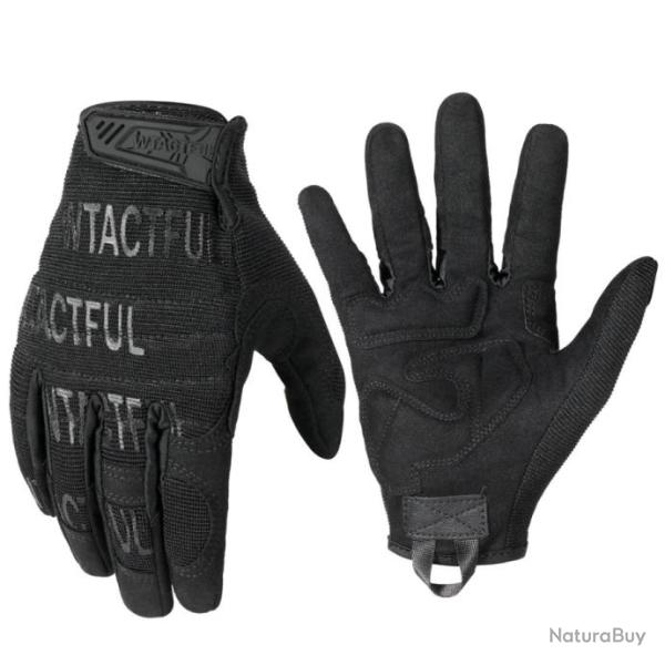 Gant tactique antid�rapant compatible avec �cran tactile - Noir