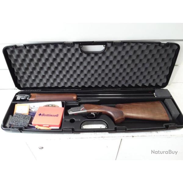 Fusil superpose Bettinsoli X8 BASCULE  CLUB FRANCE crosse ajustable cal.12/76 bois