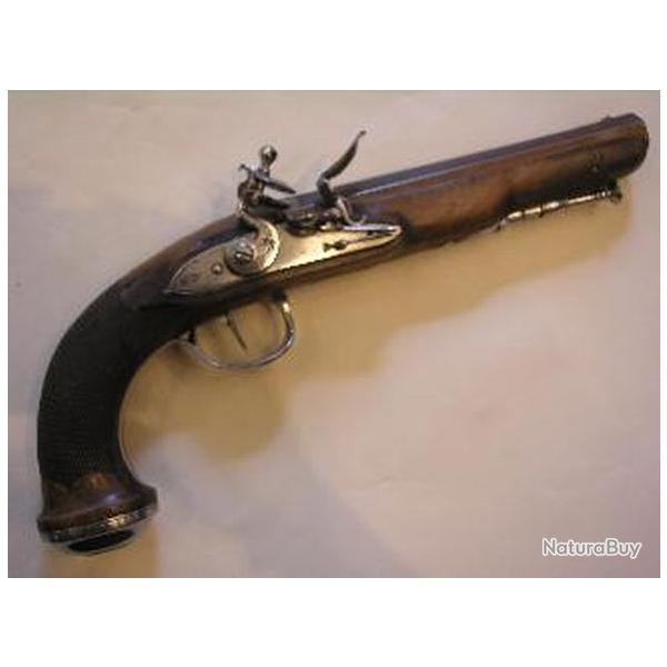 Pistolet d'Officier � silex 1er Empire