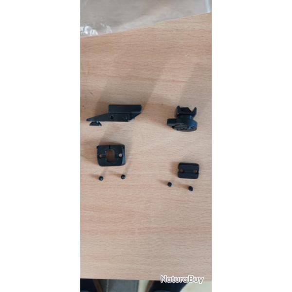 Montage pivotant HMS pour lunette � rail ZM/VM, Zeiss, Leica pour Sauer 101