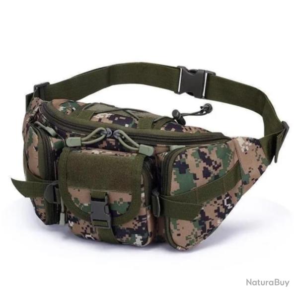 Sac Banane Multifonctionnel Id�al Camping Randonn�e Sports de Plein air Vert Acu