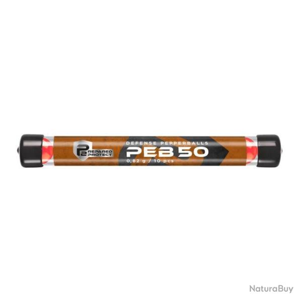 TUBE 10 BILLES POIVRE Cal.50