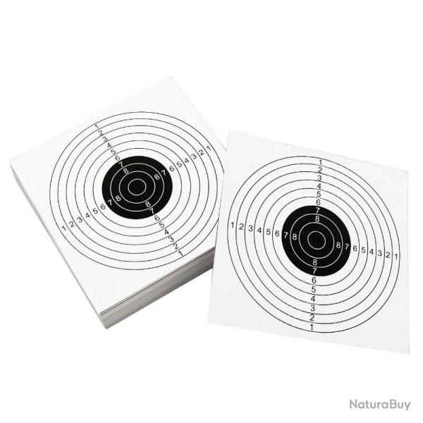 CIBLE PAPIER 14cm x 14cm - Paquet de 100