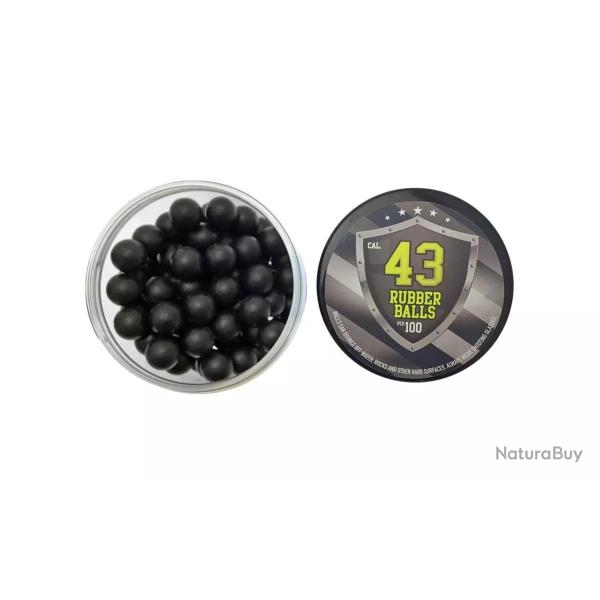 BOITE 100 BILLES CAOUTCHOUC DUR 0,43 - 0.88 Gr