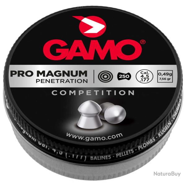 PLOMBS GAMO TETE POINTUE PRO MAGNUM 4.5mm x250