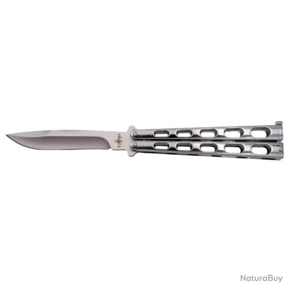 COUTEAU PAPILLON ENTRAINEMENT THIRD CHROME LAME 11CM