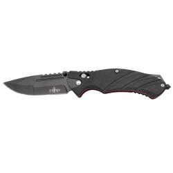 COUTEAU PLIANT TACTIQUE THIRD NOIR ET ROUGE