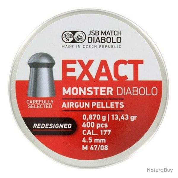 PLOMBS JSB EXACT MONSTER 4.52mm/0.870Gr x400