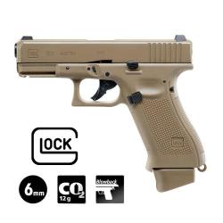 PISTOLET GLOCK 19X Coyote - 6 mm BB - CO&sup2; 1.6J