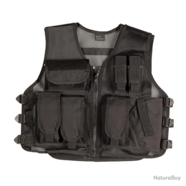 VESTE GILET TACTIQUE AIRSOFT ASG RECON AVEC HOLSTER
