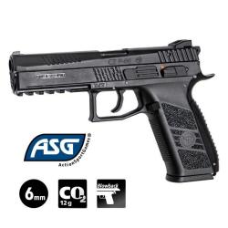 PISTOLET CZ75 P-09 DUTY Noir avec Mallette - Blowback - 6 mm BB - CO&sup2;