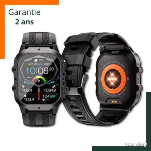 Montre connect�e Fr�quence cardiaque SpO, sommeil, Tensiom�tre, lecteur de musique...Garantie 2 ans