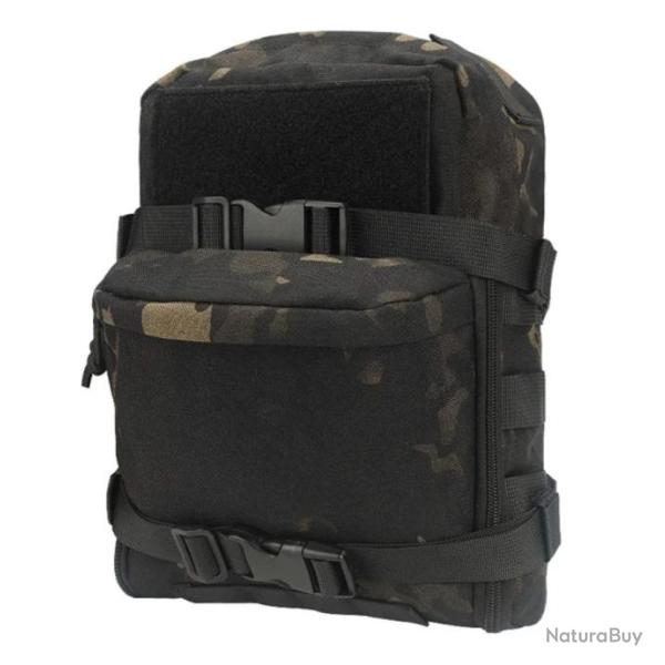 Sac � Dos Tactique d'Hydratation 2L Molle Chasse et Activit�s Ext�rieures L�ger R�sistant Noir Camo