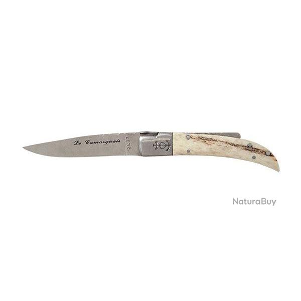 Couteau Le Camarguais N�10 Trident forg� - Bois de cerf