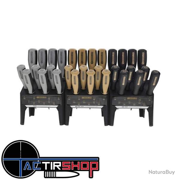 Jeu de tournevis Allen SAE/M�trique, Cl�s Torx Wheeler 30 Piece Hex/Torx Benchtop Screwdriver Set