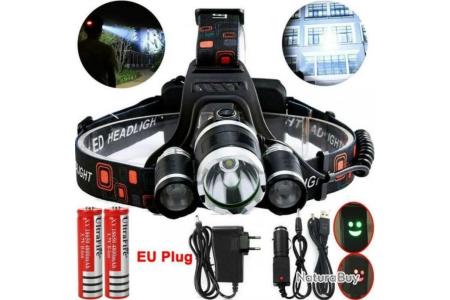 ALFLASH Lampe de Poche Rechargeable Lanterne Haute Puissance 8000 Lumens 6000 mAh LED