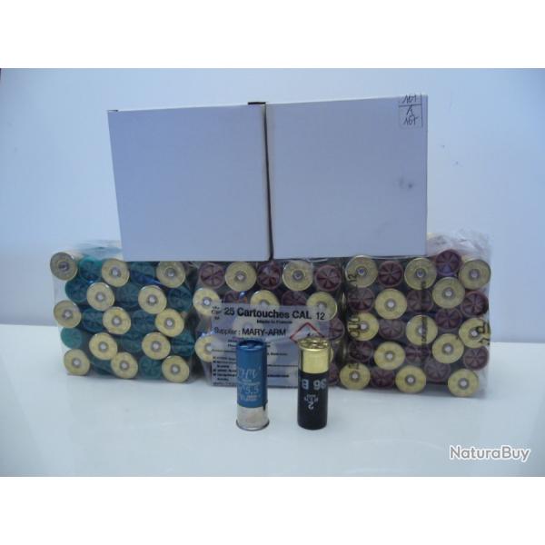 CARTOUCHE CALIBRE 12  N� DE PLOMB 2 - 4 - 5.5 - 6