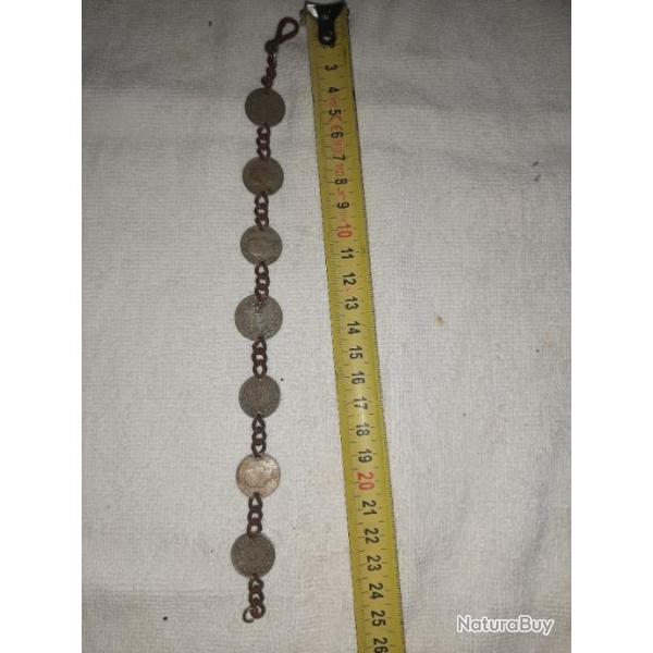 Bracelet monnaie conf�d�ration helv�tica pi�ces de 5 et 10
