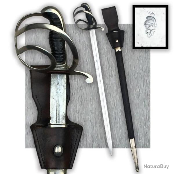 RARE & SUPERBE SABRE DE GENDARMERIE BAVAROISE, M1867, LAME GRAV�E '' IN TREUE FEST '', ORIGINAL #51