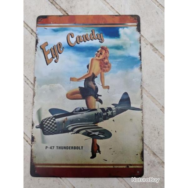 PLAQUE M�TAL "EYE CANDY"