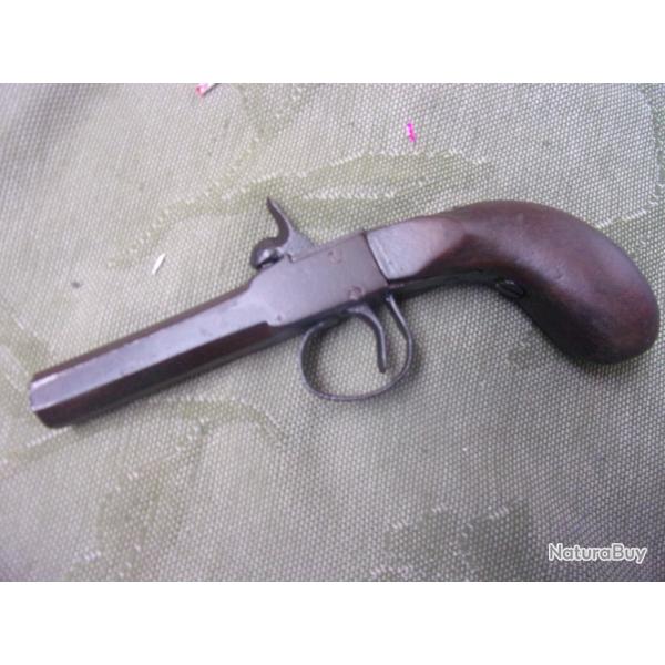 pistolet � percussion 19 eme calibre 11 mm