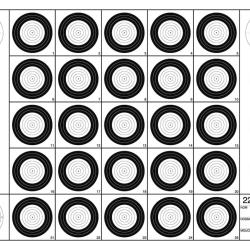 Paquet de 100 cibles court 22 huntr en carton 42X30cm