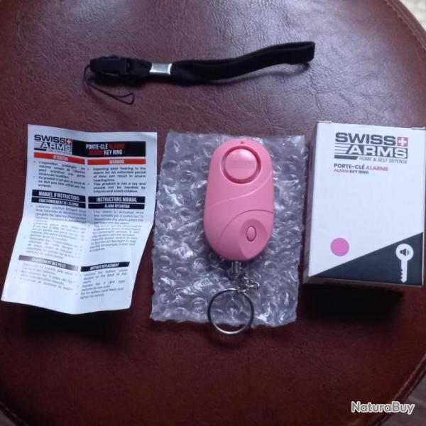 joli Porte cl� alarme personnelle anti-agression.  ROSE