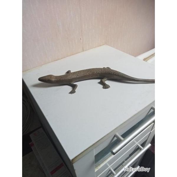 l�zard ou Salamandre ancien , en bronze de vienne XIX�me, longueur 35,5 cm