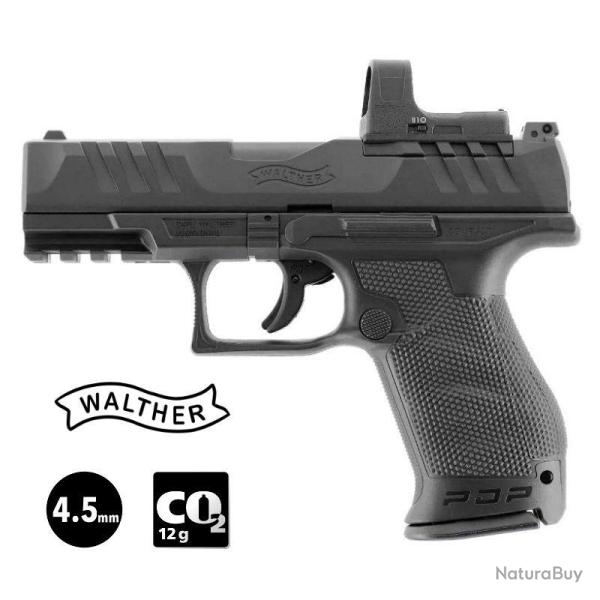 PISTOLET WALTHER PDP COMPACT COMBO 4" avec VISEUR RDS 8 - 4.5mm BB CO�
