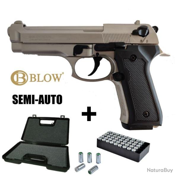 PISTOLET A BLANC BLOW F92 - 9MM PAK Satin�