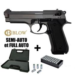 PISTOLET A BLANC BLOW F92 FULL AUTO - 9MM PAK Fum&eacute;