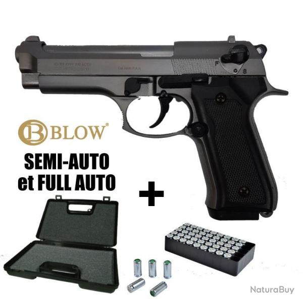 PISTOLET A BLANC BLOW F92 FULL AUTO - 9MM PAK Fum�