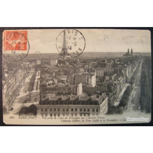 Carte postale France ancienne architecture de la ville de Paris 1914
