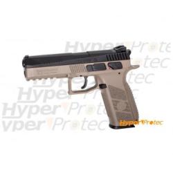 Pistolet &agrave; plombs et billes acier CZ P-09 biton Desert-FDE calibre 4.5mm